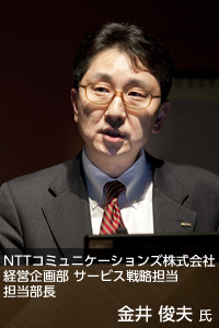 NTTコミュニケーションズ株式会社 経営企画部 サービス戦略担当 担当部長 金井 俊夫氏