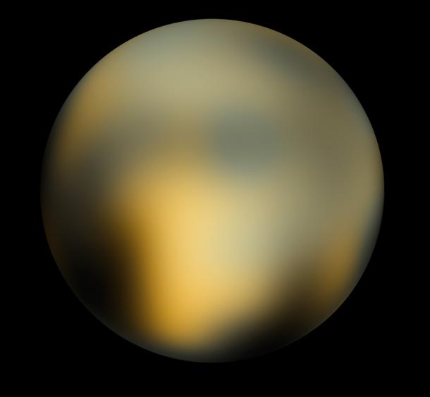 　ここではわずか数ピクセルの幅だが、冥王星は、かつては惑星とされ現在は準小惑星とされる数少ない存在の1つだ。