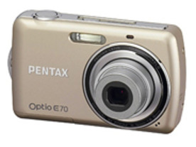 ペンタックス、16.5mmのスリムモデルも--コンパクトデジカメ「Optio E70」と「Optio P70」