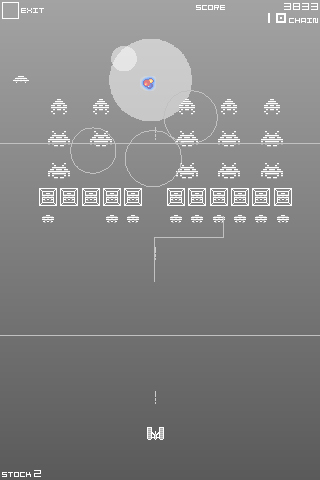 　タイトーは今週、iPhone向けスペースインベーダーゲームの新版として「Space Invaders Infinity Gene」をApp Storeで公開した。

　Space Invaders Infinity Geneのグラフィックスは、昔ながらのモノクロ画像に陰影がついたカラーの効果が組み合わされている。