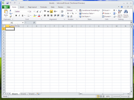 　Excelは2007版とかなり似ているが、やはりナビゲーションという表面的に分からない部分で変更が加えられている。