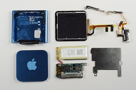 　第6世代iPod nanoは、筐体が密閉されており、バッテリがはんだ付けされているため、特に平均的な消費者にとっては、修理できるようには設計されていない。

　筆者はこのiPod nanoを組み立てなおすことができるはずだが、工場出荷時と同じようにしっかりと密閉できるとは思わない。