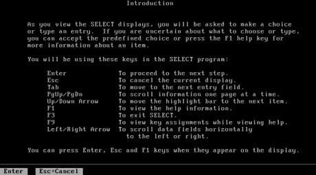 　「Introduction」画面では、インストールの実行に使用するキーに関する説明が表示される。