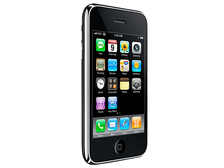 　これまでのiPhoneは裏面の素材がアルミニウムだったのに対して、iPhone 3Gは光沢の強いプラスチック製になっている。