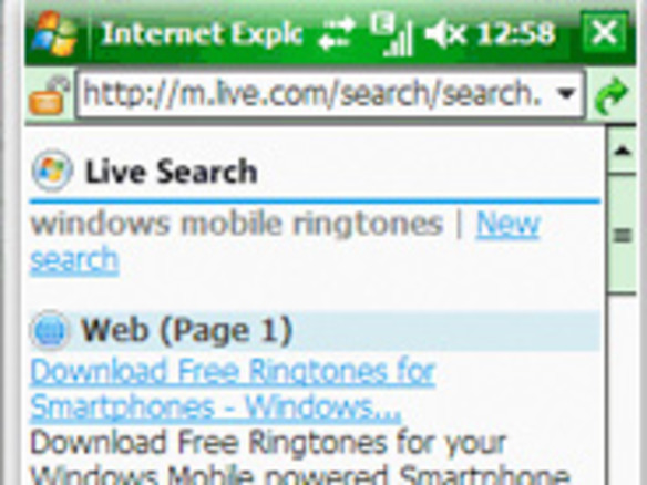 マイクロソフト、「IE 6 for Windows Mobile」を順調に開発中
