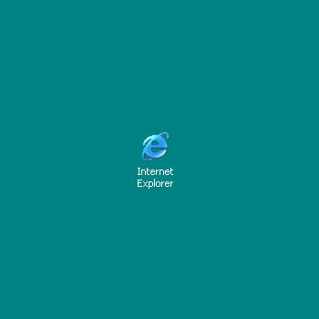 　Windows XPの新しいLunaデスクトップスキームに合わせるために、Internet Explorerのデスクトップアイコンの青色がより明るい色になっている。