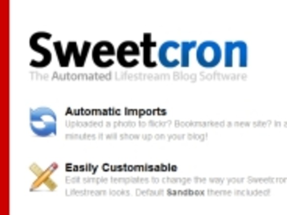 待望のライフストリーミングツール、「Sweetcron」ベータ公開