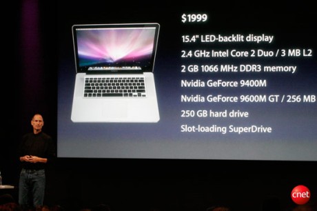 　1999ドルの15インチMacBook Proに搭載される機能の一部。