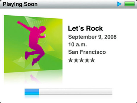 　そして、米国時間2008年9月9日に開催されるイベントの招待状。このイベントでは、iPodの新ラインアップの発表が期待されている。