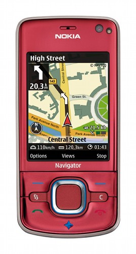 　「Nokia 6210 Navigator」は、「Maps2.0」サービス（現在はベータ版）を利用可能。Maps2.0は、道順や周囲の建物などに関する情報を表示する。