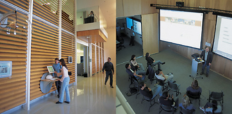 この「Stanford Center for Innovations in Learning（SCIL）」は、学習環境の改善と教育におけるクリエイティビティの促進を目的に、IDEOが建築事務所のSkidmore, Owings & Merrill LLPと協力しながら設計した研究施設。