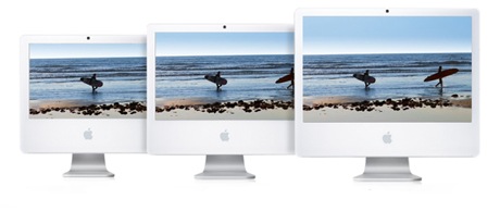　Apple Computerの新型「iMac」は、17インチモデル、20インチモデルに加え、新たに24インチモデルが登場して全部で3モデルになった。ワイドスクリーンディスプレイを採用し、Intelの最新プロセッサ「Core 2 Duo」を搭載する。