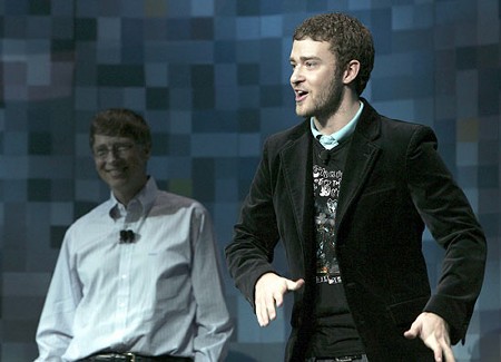 　Gatesの基調講演には、人気歌手のJustin TimberlakeやTV NetworksのMusic Group担当プレジデントVan Tofflerも登場（関連記事）。