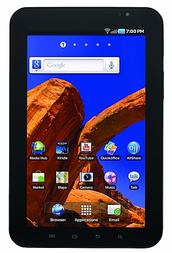 　サムスンが米国時間1月5日、2011 International CESで製品発表を行った。40分間で何十もの製品が発表された。

　まずはじめに発表されたのが、Wi-Fiオンリーの「Galaxy Tab」。