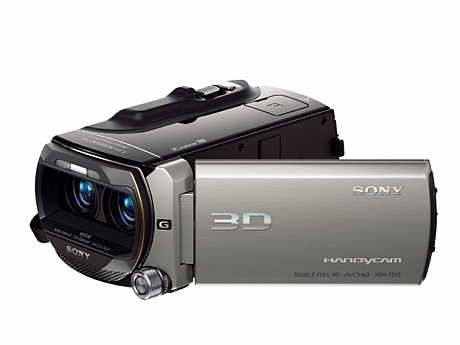 　右目用、左目用の各映像ともに1920×1080のフルハイビジョン3D映像撮影を実現した「HDR-TD10」。