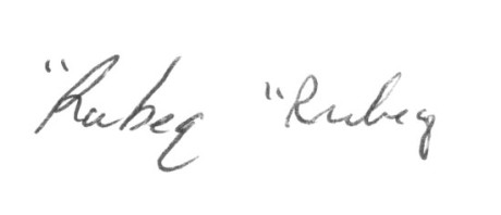 　「b」の文字では筆記体の流儀が異なるとはっきり見て取れるが、「y」に関して言えばどちらのグループも人それぞれだった。この単語は「Rubey」で、左側は24歳未満、右側は45歳より上の被験者に書いてもらったものだ。　　