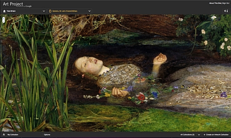 　テート・ブリテン美術館が所蔵のSir John Everett Millais作「Ophelia」。
