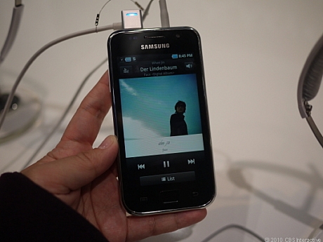 音楽プレーヤ

　Galaxy S Wi-Fi 4.0に搭載の音楽プレーヤ。