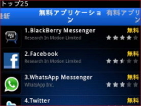 RIM、BlackBerry用のアプリストアを日本語化