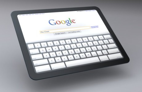 Googleが1年前に公開したChrome OSタブレットのモックアップ。