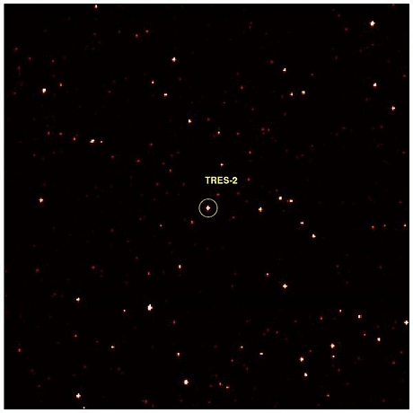 　TrES-2は、ある恒星の周りを2日半で公転する惑星だ。