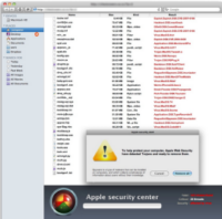 MacGuardと呼ばれる新しい偽のウイルス対策ソフトウェアの画面