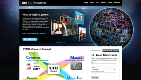 専用サイト「VIERA Connect Developers」