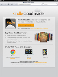 AmazonのHTML5対応ウェブアプリ「Kindle Cloud Reader」