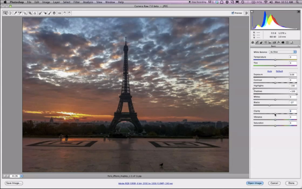 Photoshop CS6に搭載されるRAW画像編集機能