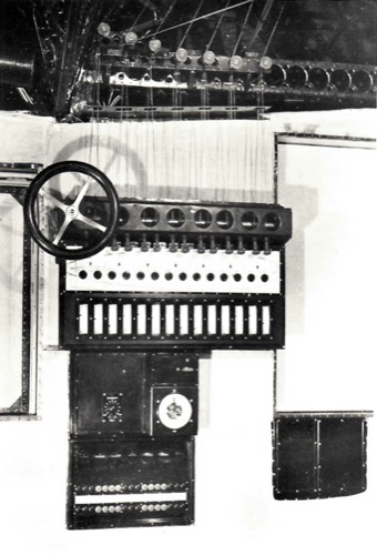 　このガス盤がHindenburgの浮揚ガスを制御する。これにより、高級船員は、水素を排出して同号の静重量を増やすことができた。

　トグルはHindenburgの14個の操縦弁を制御した。また、同号の16個あるセルの1つ1つからガスを排出するために使うことも可能だった。
