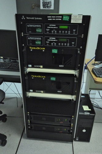 　このNetwork Systemsの「TeraScan」マシンは、衛星から送られてくるデータの処理に使われる。
