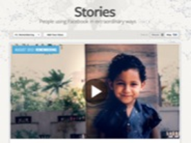 「Facebook Stories」ページが公開--印象的なFacebook利用ストーリーを集めて掲載
