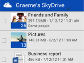 マイクロソフト、「Android」向け「SkyDrive」アプリをリリース