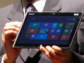 レノボ、Windows 8搭載の「Think Pad Tablet 2」をチラ見せ--国内でも展開を表明