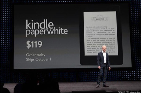 　Kindle Paperwhiteの価格は119ドル。3G版は179ドルだ。