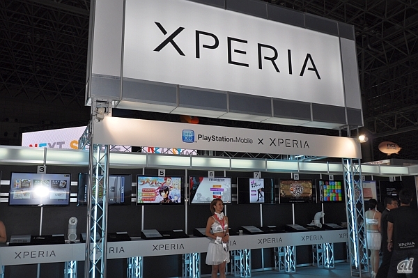 　スマートフォンゲームコーナーでは、「PlayStation Mobile×XPERIA」として、PlayStation Mobileタイトルを出展。