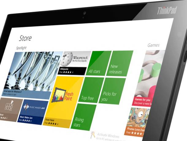 Windows 8を搭載するLenovoの「ThinkPad Tablet 2」