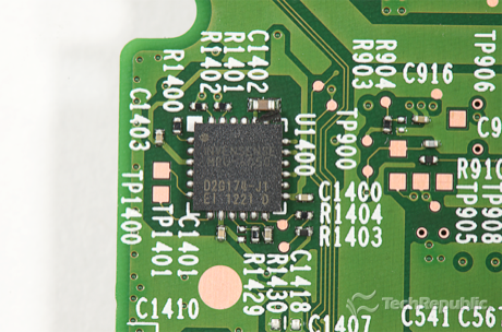 　InvenSenseの6軸（ジャイロスコープ＋加速度センサ）「MEMS MotionTracking」デバイス「MPU-6050」。
