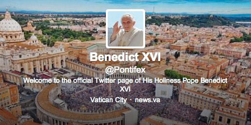 ローマ法王のTwitterアカウント