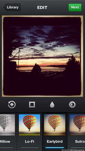　Instagramの「Earlybird」フィルタを使って処理したものがこちら。
