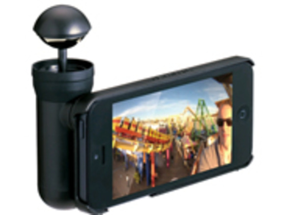 プリンストン、iPhone 5用の360度パノラマ撮影キット「bubblescope」