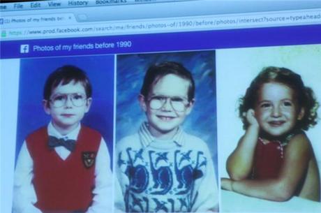 　「わたしの友人の1990年以前の写真」という検索では多くの子どもの写真が表示された。Facebookの最高執行責任者（COO）であるSheryl Sandberg氏の1972年に撮影された写真もある。