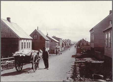 　レイキャビクのヴェストゥルガータ。

　コーネル大学図書館のFrederick W.W. Howellコレクションのアイスランドならびにフェロー諸島の写真より。1900年ころ撮影。
