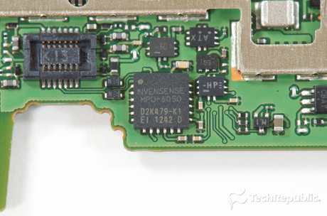 　InvenSenseの6軸（ジャイロセンサ＋加速度センサ）「MEMS MotionTracking」デバイス「MPU-6050」。