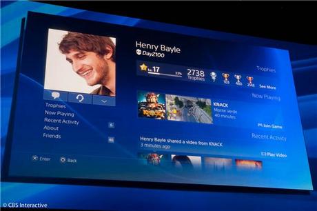 　PS4でのユーザーのプロフィールページは、一見Facebookのプロフィールに似ている。