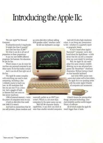 Apple IIcの広告