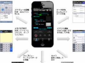 音声、写真、メモなどをまとめて記録--リコー、iPhoneアプリ「TAMAGO Biz Logger」