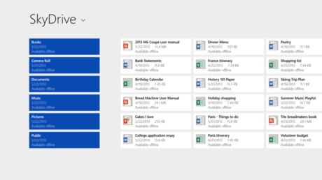 　Windows 8.1ではファイルを直接SkyDriveに保存できる。