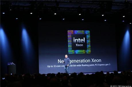 　新型Mac Proは、最大で12コアのIntel製プロセッサ「Xeon」を搭載する。