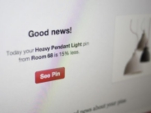 Pinterest、ピン留めした商品の値下がりを通知する新機能を追加